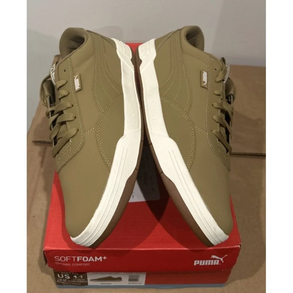 Puma Men Size 11 Skate Sneaker Padded Tongue & Collar Brown Shoes‎